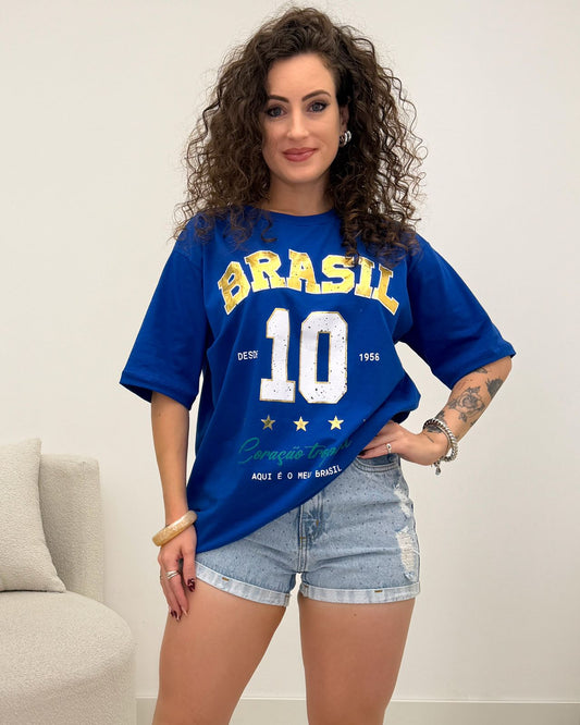 Camisetão Dafini Brasil Azul 126666