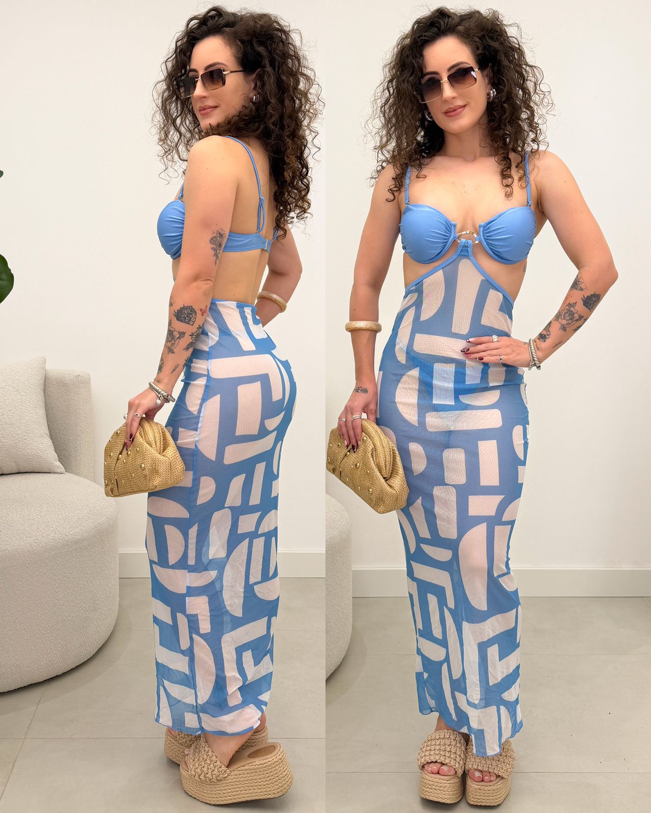 Biquíni 3 Peças Joice Azul 126746