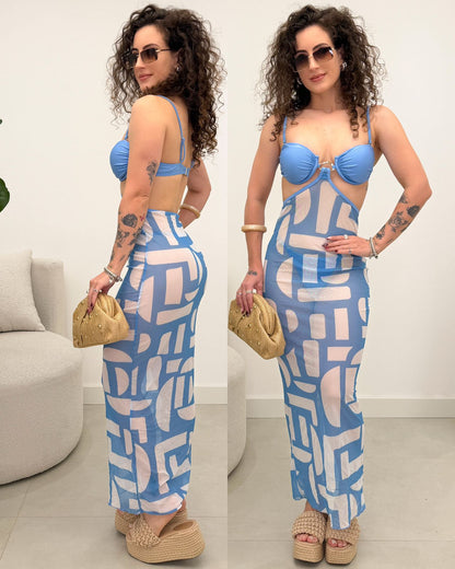 Biquíni 3 Peças Joice Azul 126746