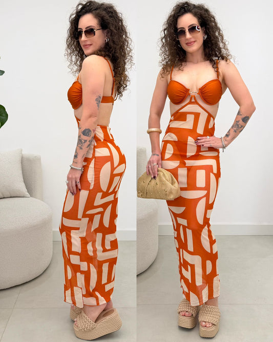 Biquíni 3 Peças Joice Laranja 126747