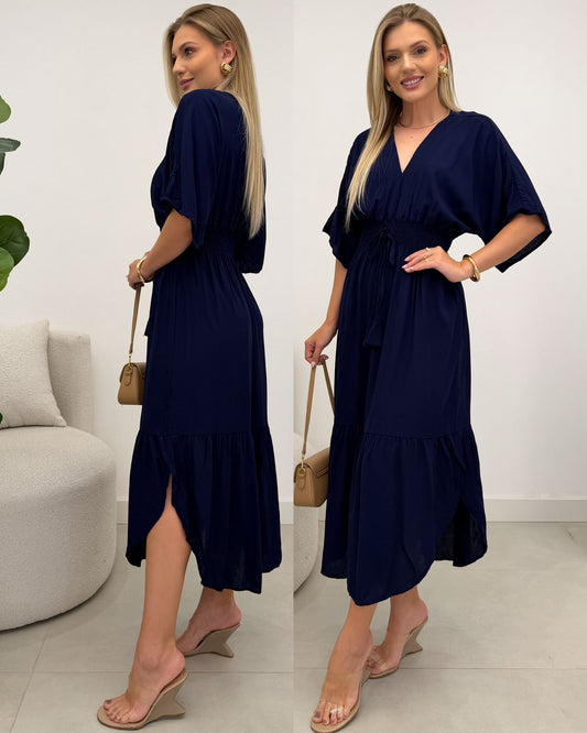 Vestido Vilma Azul Marinho 126685