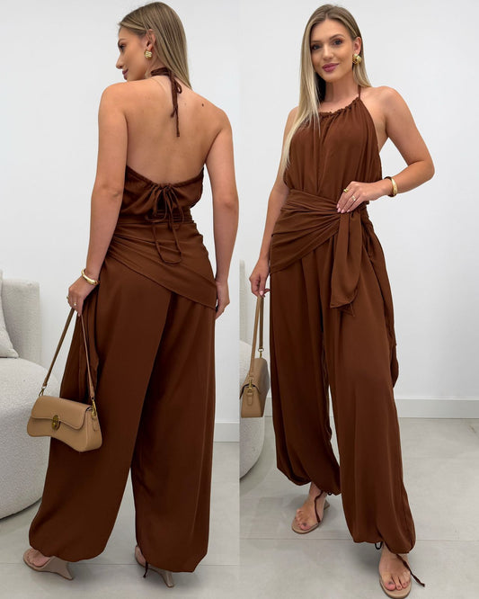 Macacão Eloá Marrom 126691