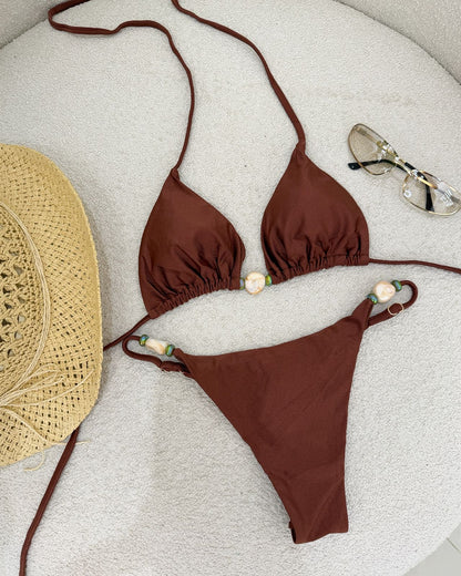 Biquíni 3 Peças Jady Marrom 116253