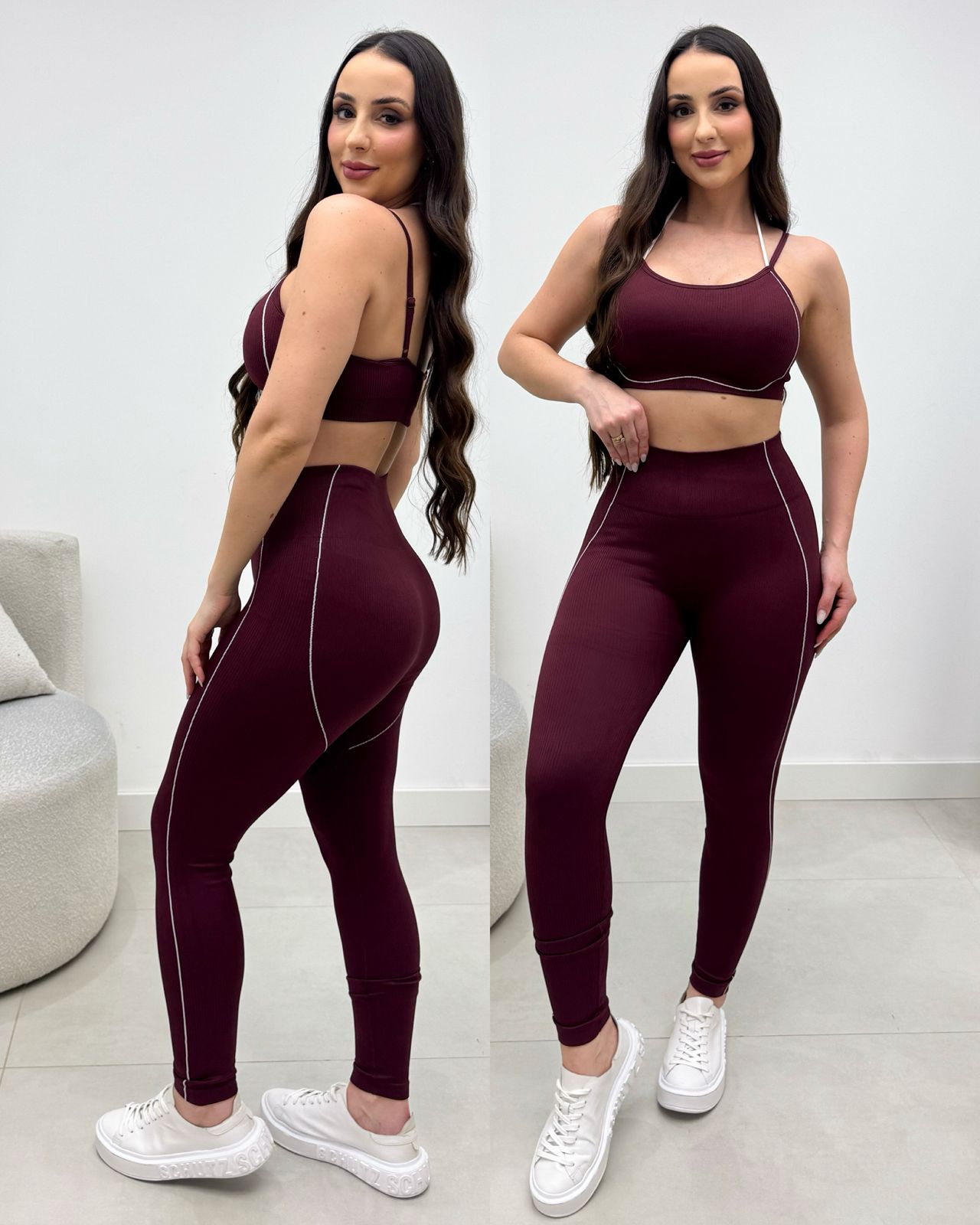 Conjunto Fitness Tamara Vinho 136271