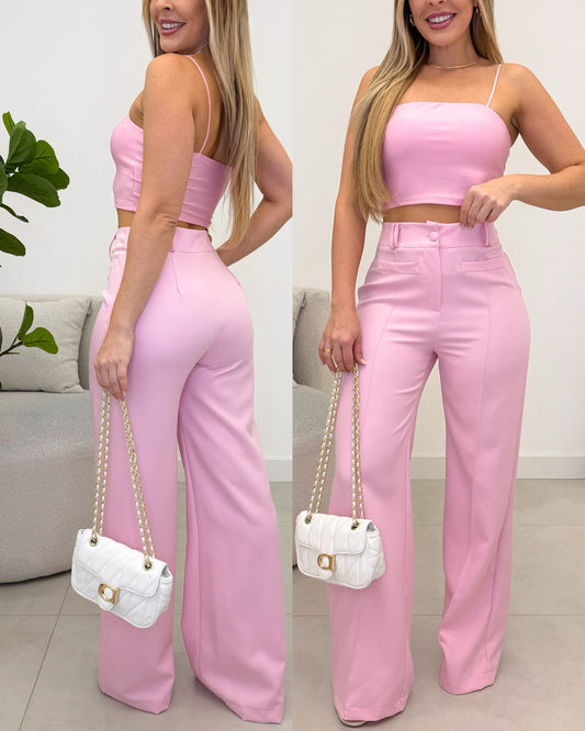 Calça Alfaiataria Nataly Rosa 137098