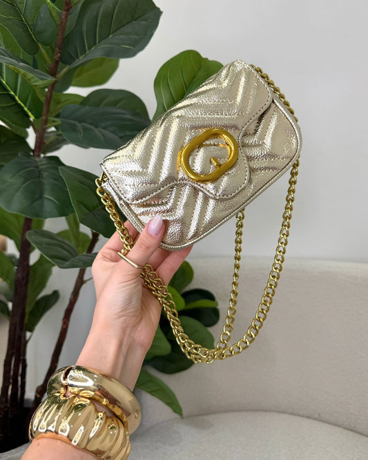 Bolsa Mania Essenza Dourada 120206