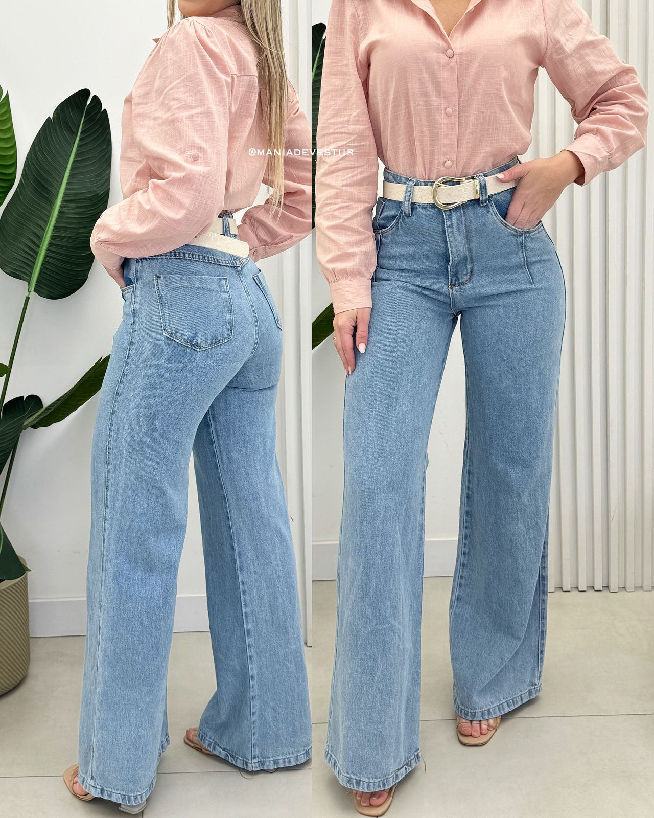 Calça Jeans Wide Leg Left 68450