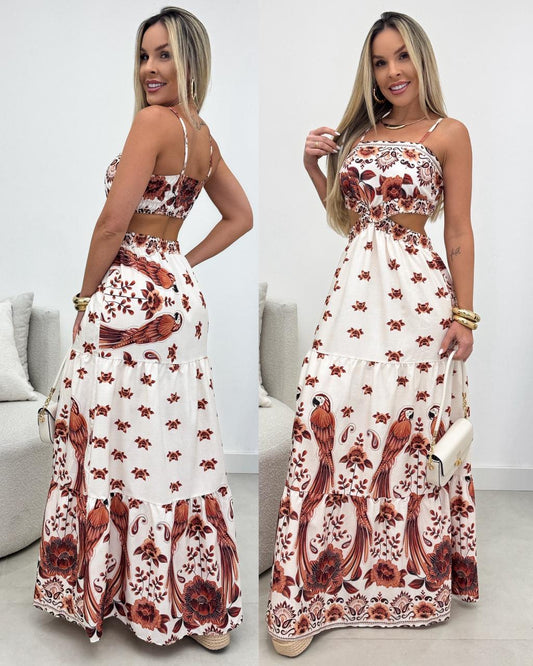 Vestido Nanda Marrom 108368
