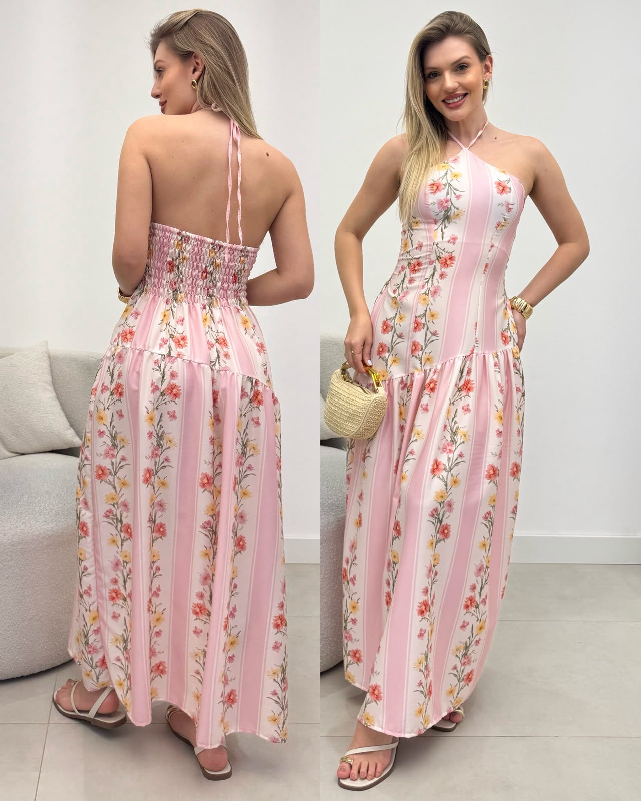 Vestido Simone Rosa 136559