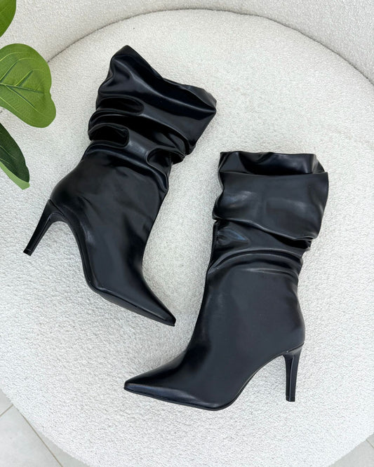 Bota Lust Shoes Slouchy Patricia Black – 129177