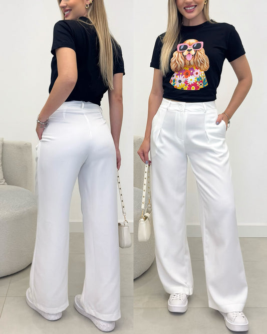 Calça Alfaiataria Helenice Off 137597