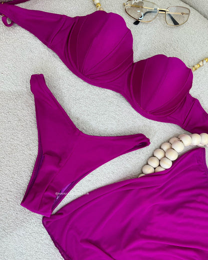 Biquíni 3 Peças Abigail Fuscia 113277