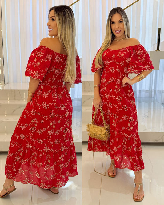 Vestido Valeria Vermelho 120123