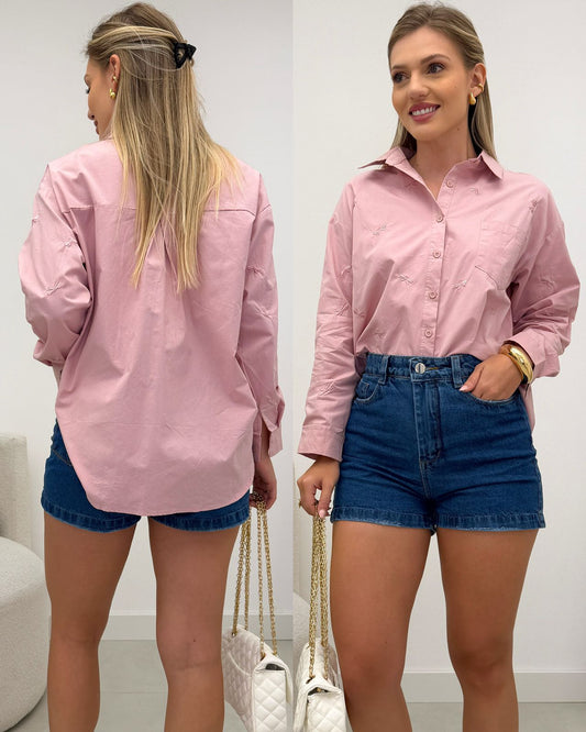 Camisa Fabiana Rosa 127016