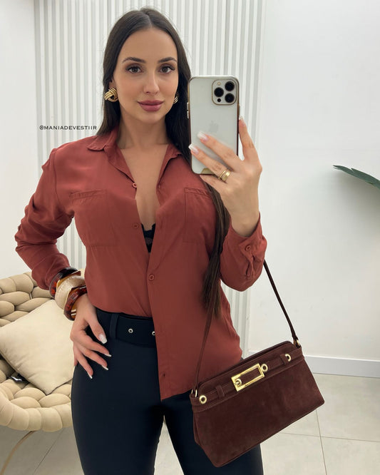 Camisa Luana Marrom 95761