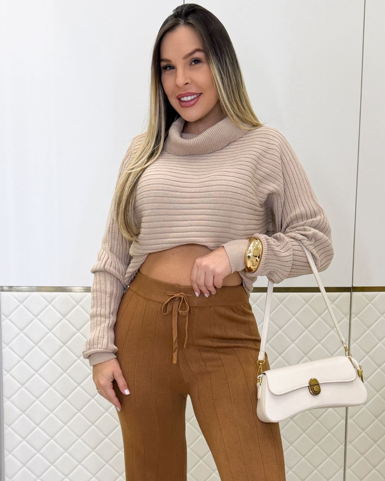 Blusa Larissa Bege 133551