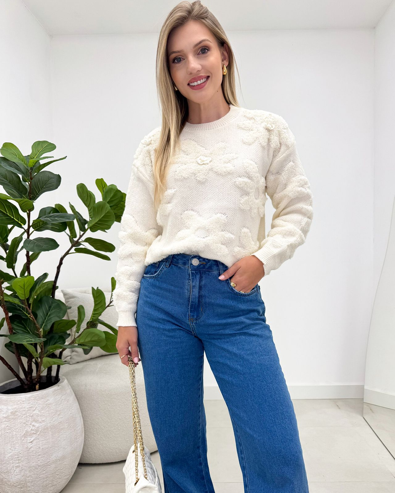 Blusa Tricô Vitoria Off 133235