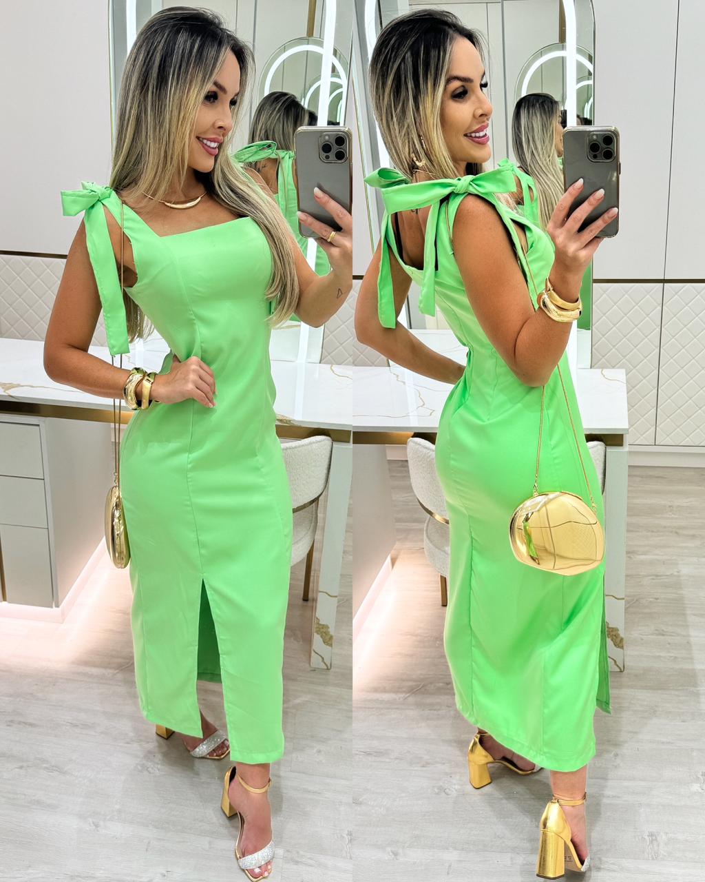 Vestido Anabia Verde Neon 88280