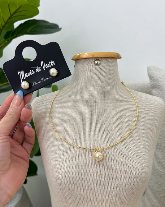 Conjunto Colar e Brinco Mania Essenza 124189