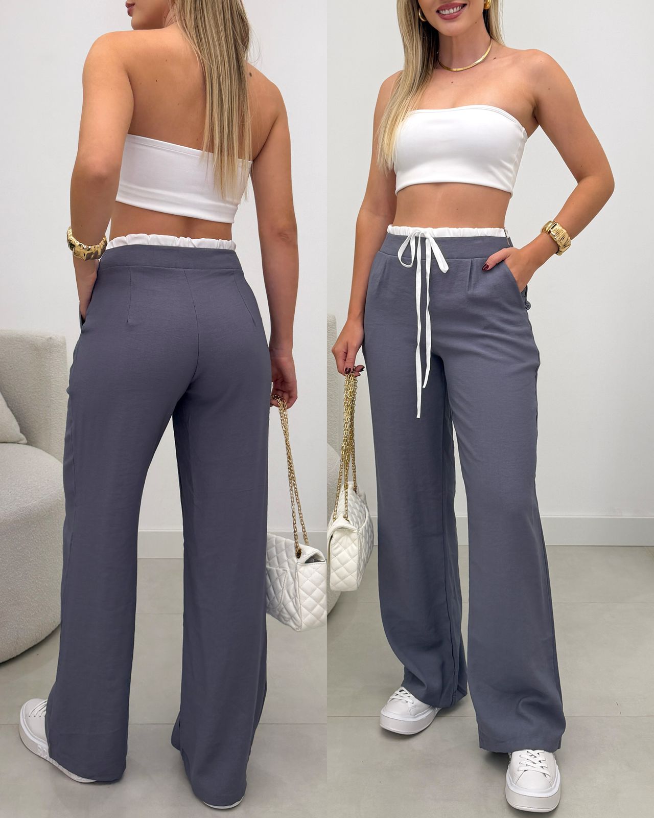 Calça Maisa Cinza 129256