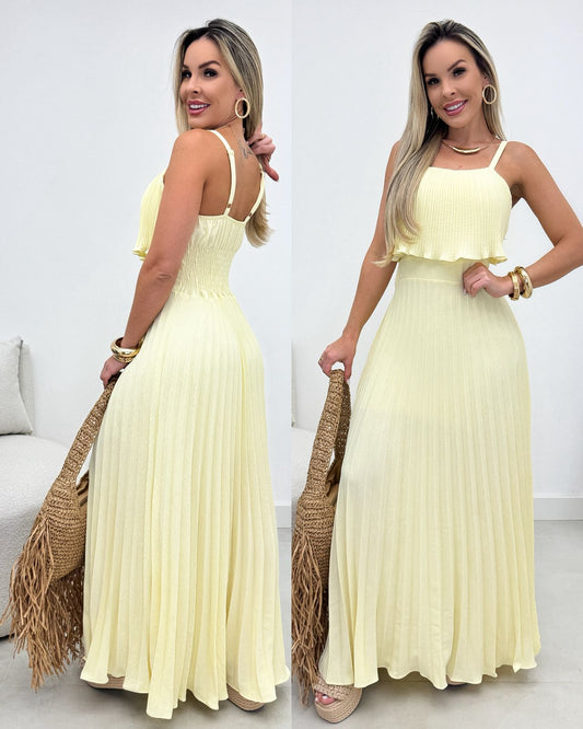 Vestido Giseli Amarelo 109799