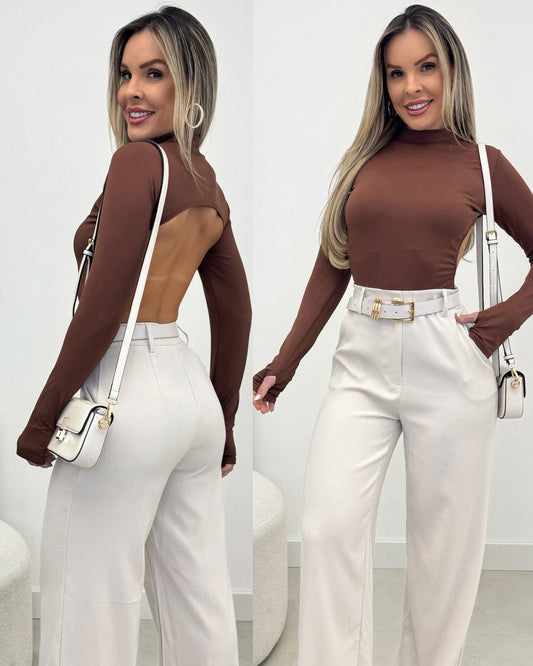 Body Bruna Marrom 135263