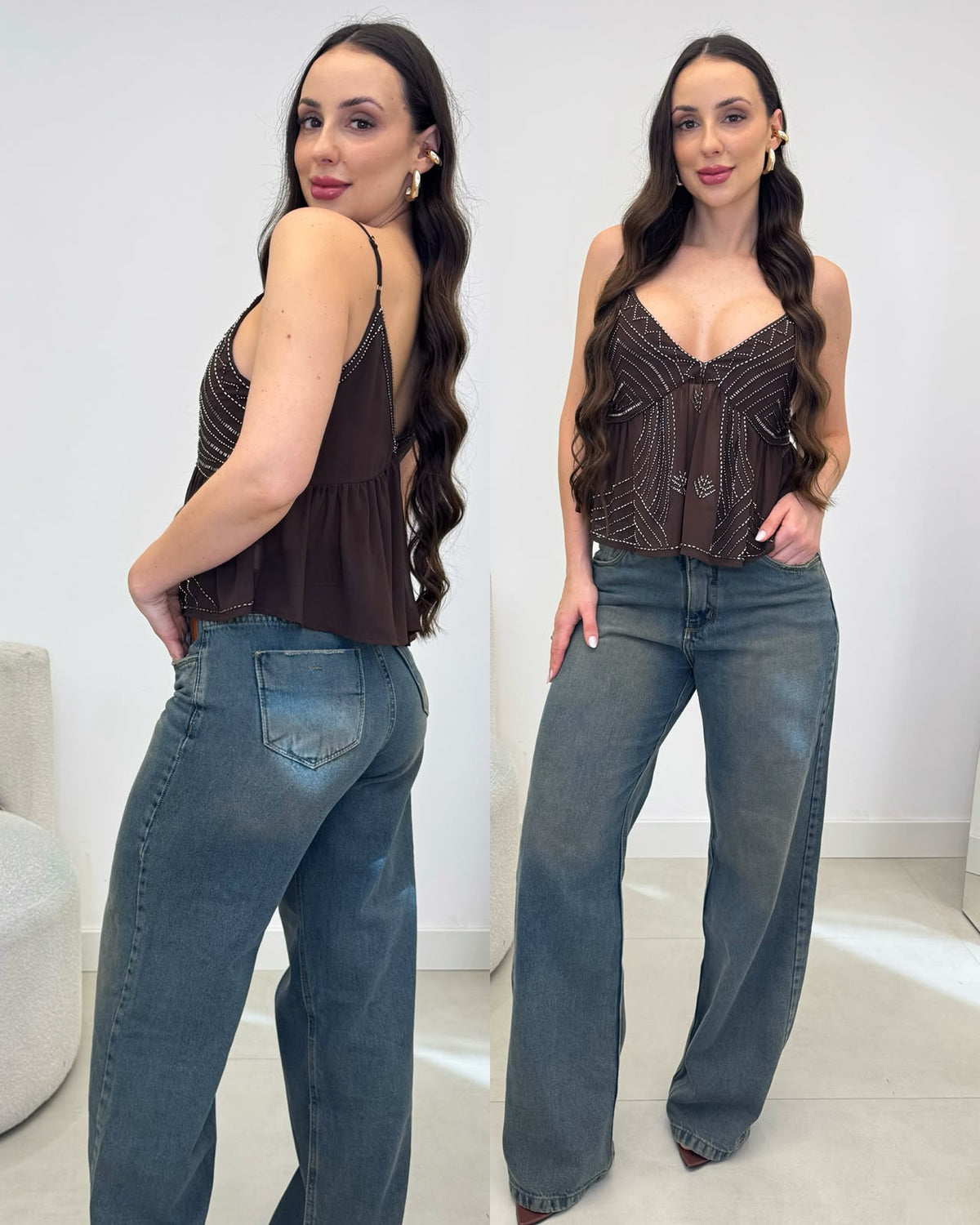 Blusinha Jucineia Marrom 137203