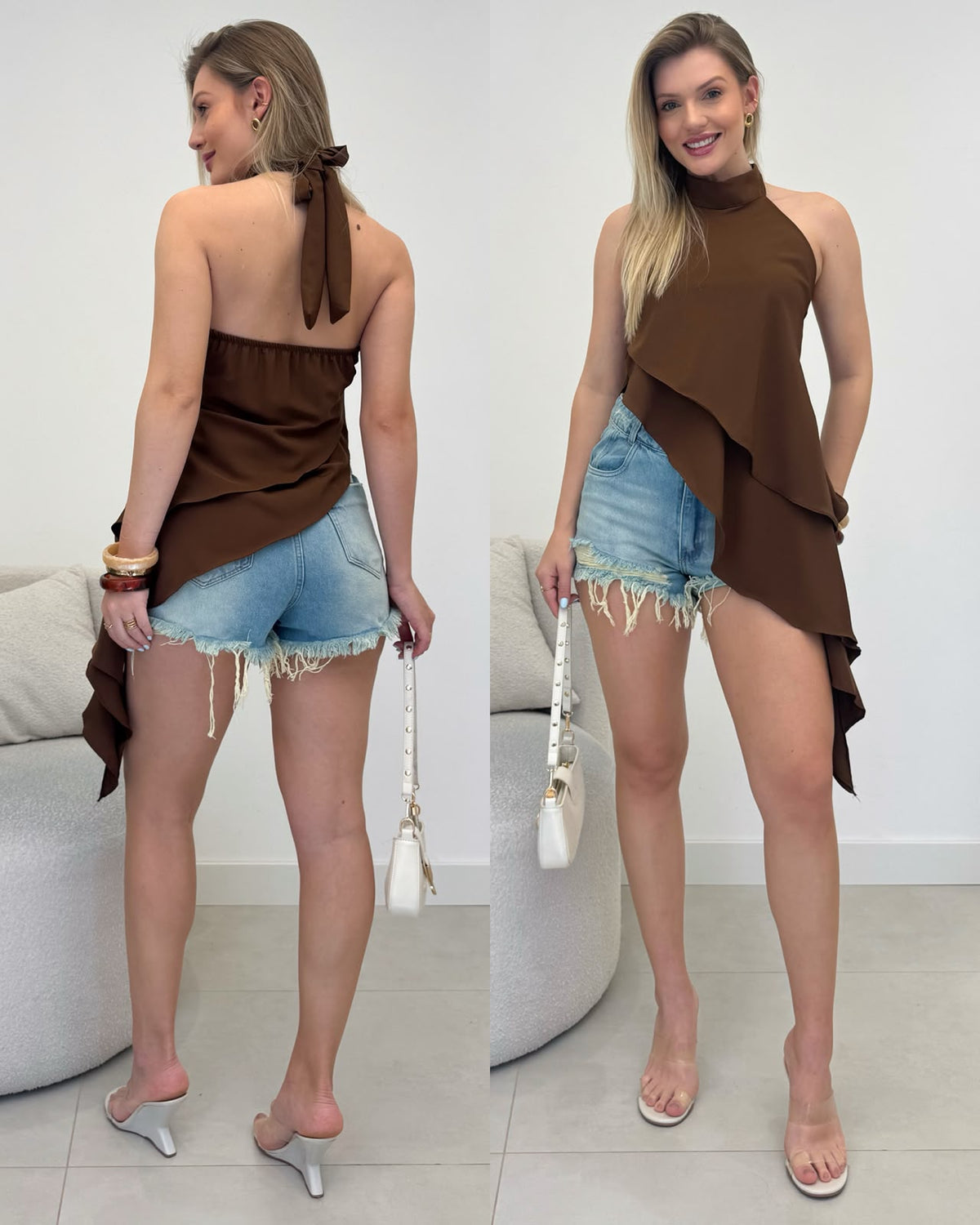 Blusa Natalia Marrom 136575