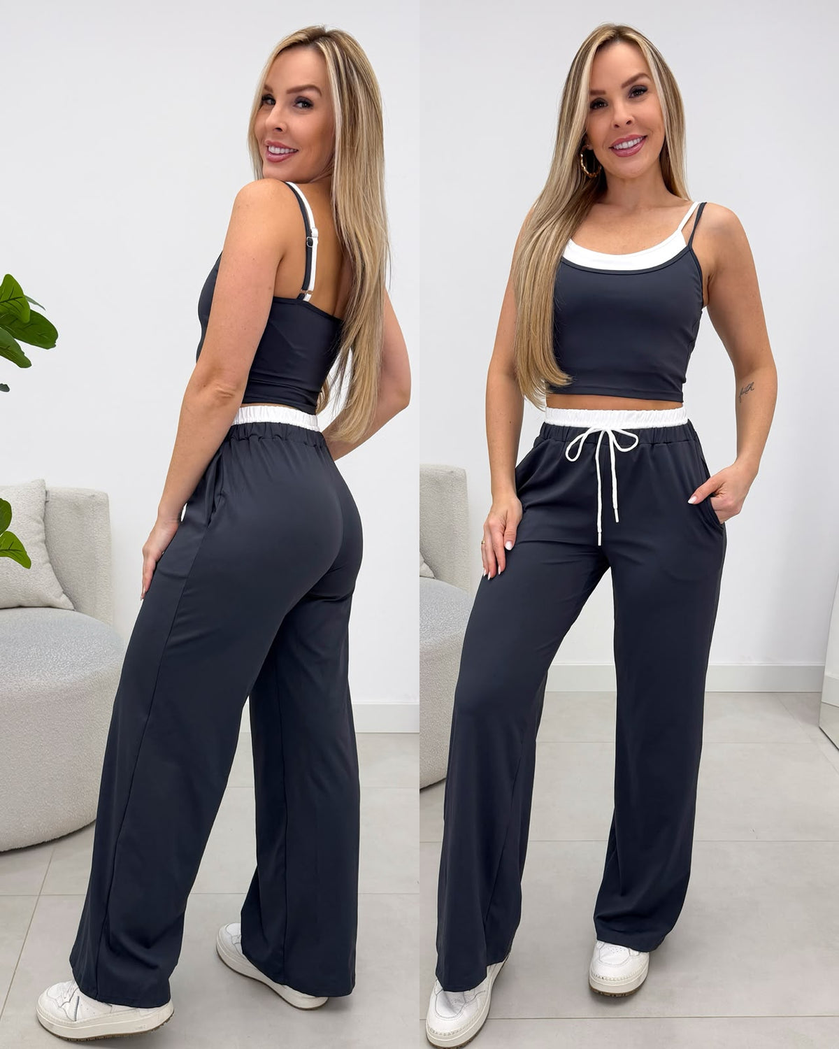 Conjunto Fitness Gaby Cinza 137161