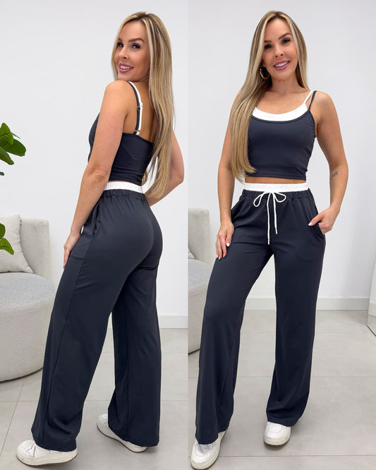 Conjunto Fitness Gaby Cinza 137161