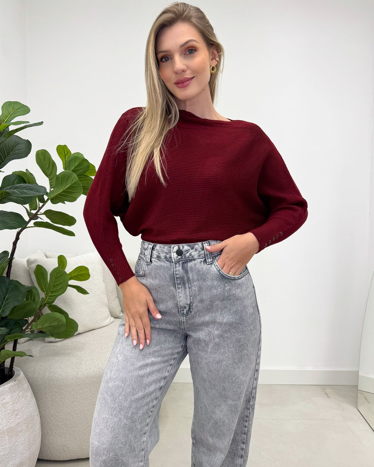 Blusa Luna Marsala 133332