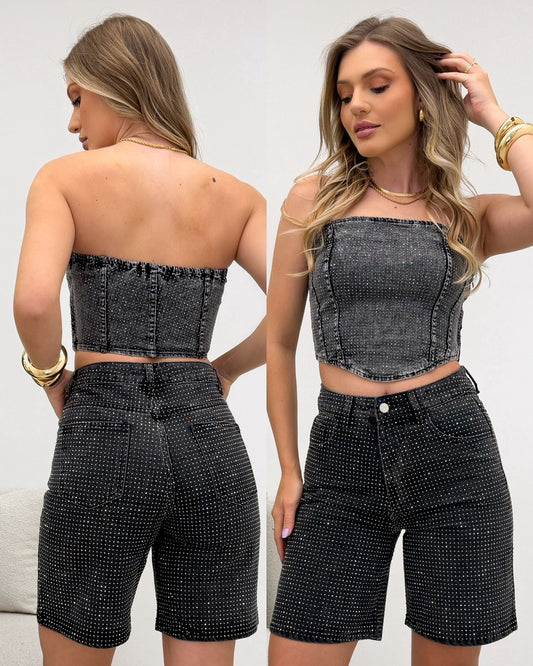 Cropped Jeans Lesley Estonado 116248