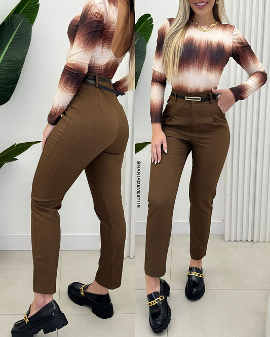 Calça Natália Marrom 65616