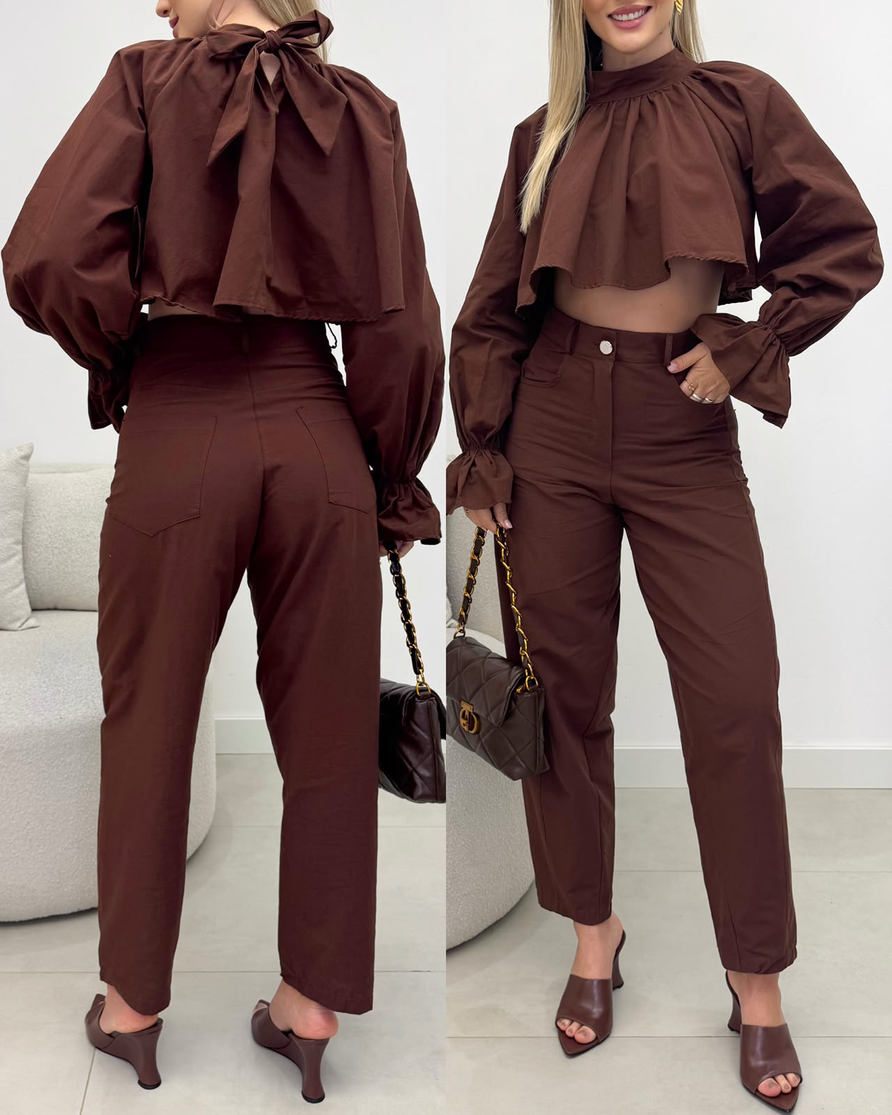 Calça Renata Marrom 135840