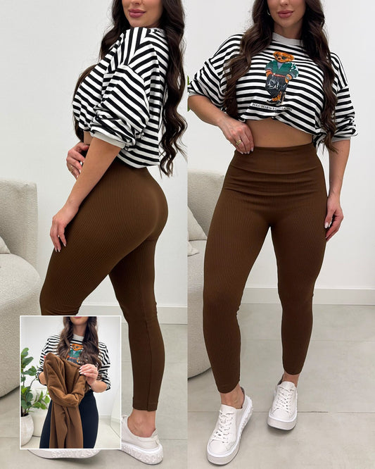 Calça Legging Hadassa Marrom Escuro 134143