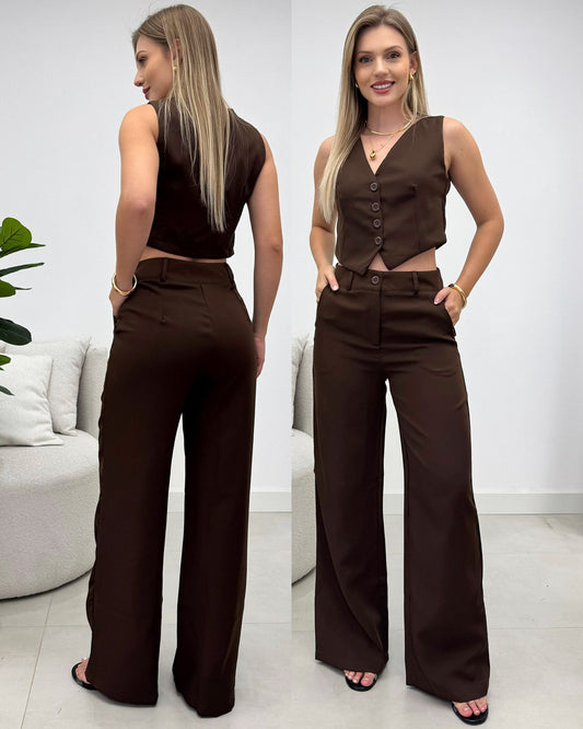 Conjunto Anabela Chocolate 133449