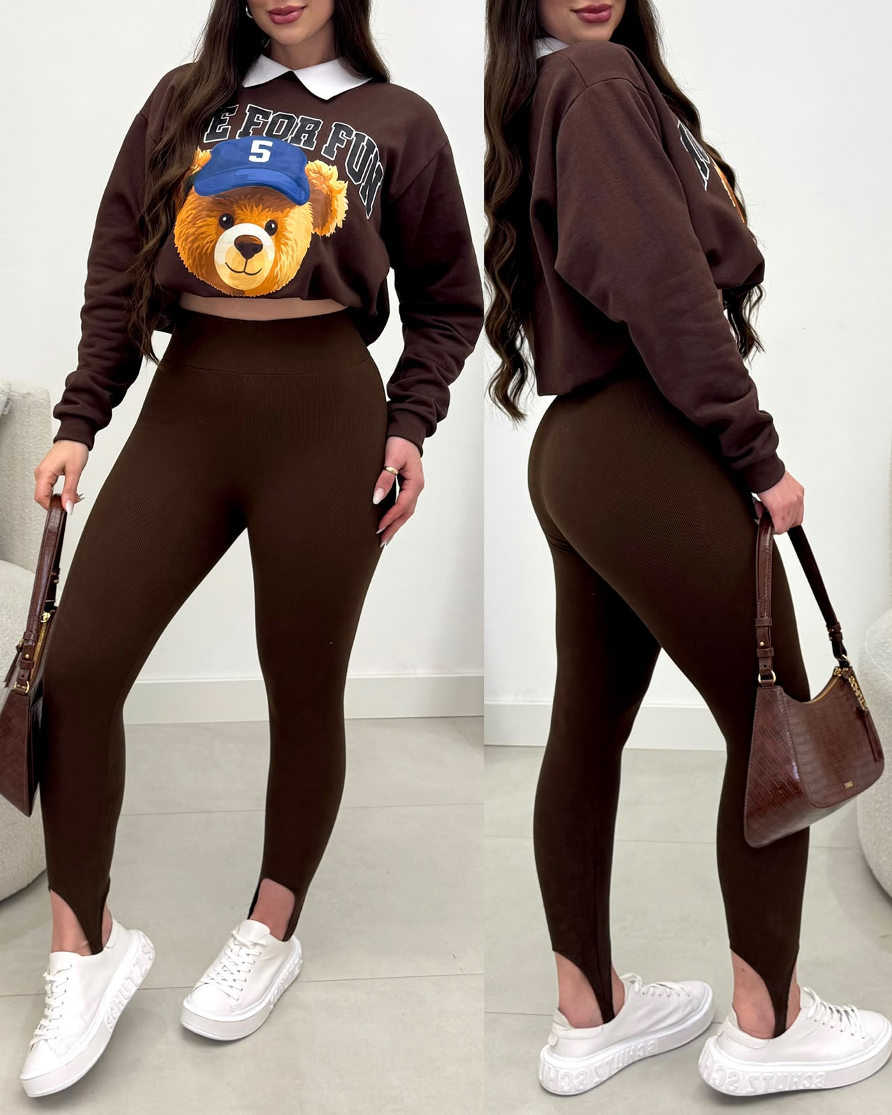 Calça Legging Emili Marrom 135089