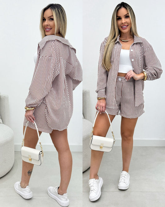 Conjunto  Anastacia  Marrom 113333