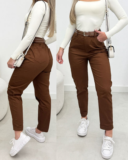 Calça Sarja Rubia Marrom 104779
