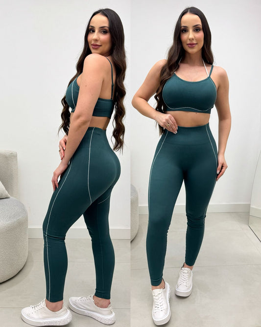 Conjunto Fitness Tamara Verde Escuro 136268