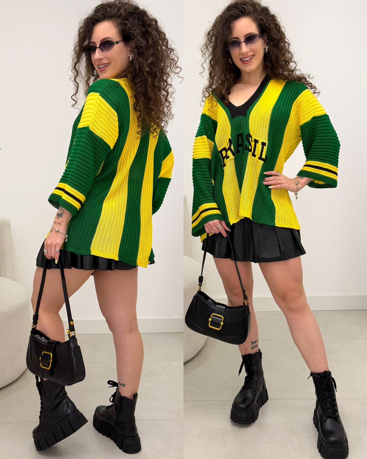 Blusa Tricô Ravena Verde Brasil 129624