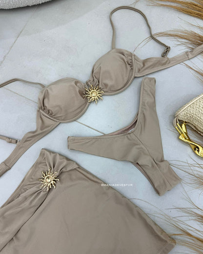 Biquíni 3 Peças Summer Bege 120614