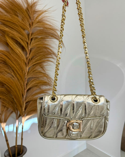 Bolsa Mania Essenza Dourada 135690