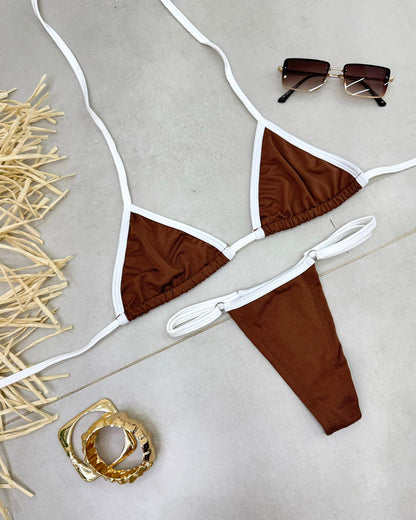 Biquíni Amanda Marrom/Off 124217