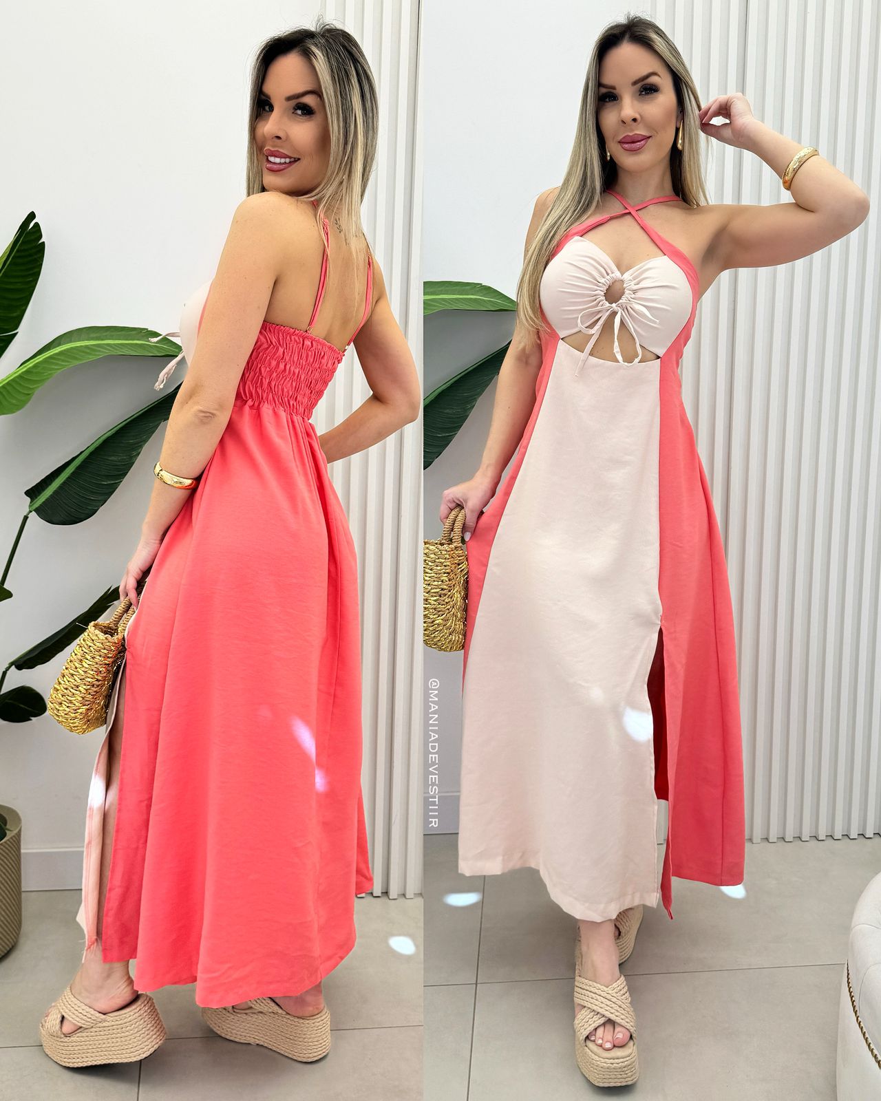 Vestido Jucélia Coral 72088