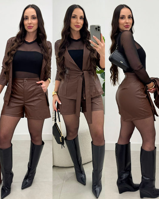 Conjunto Courino Mari Chocolate 133728