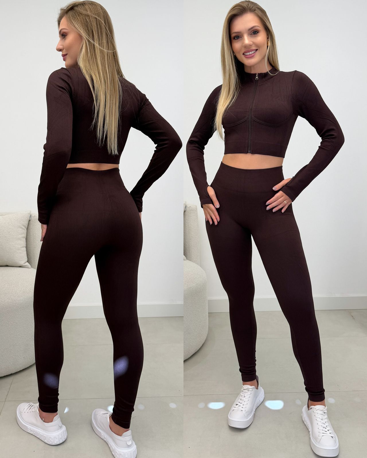Conjunto Fitness Lorena Chocolate 129691
