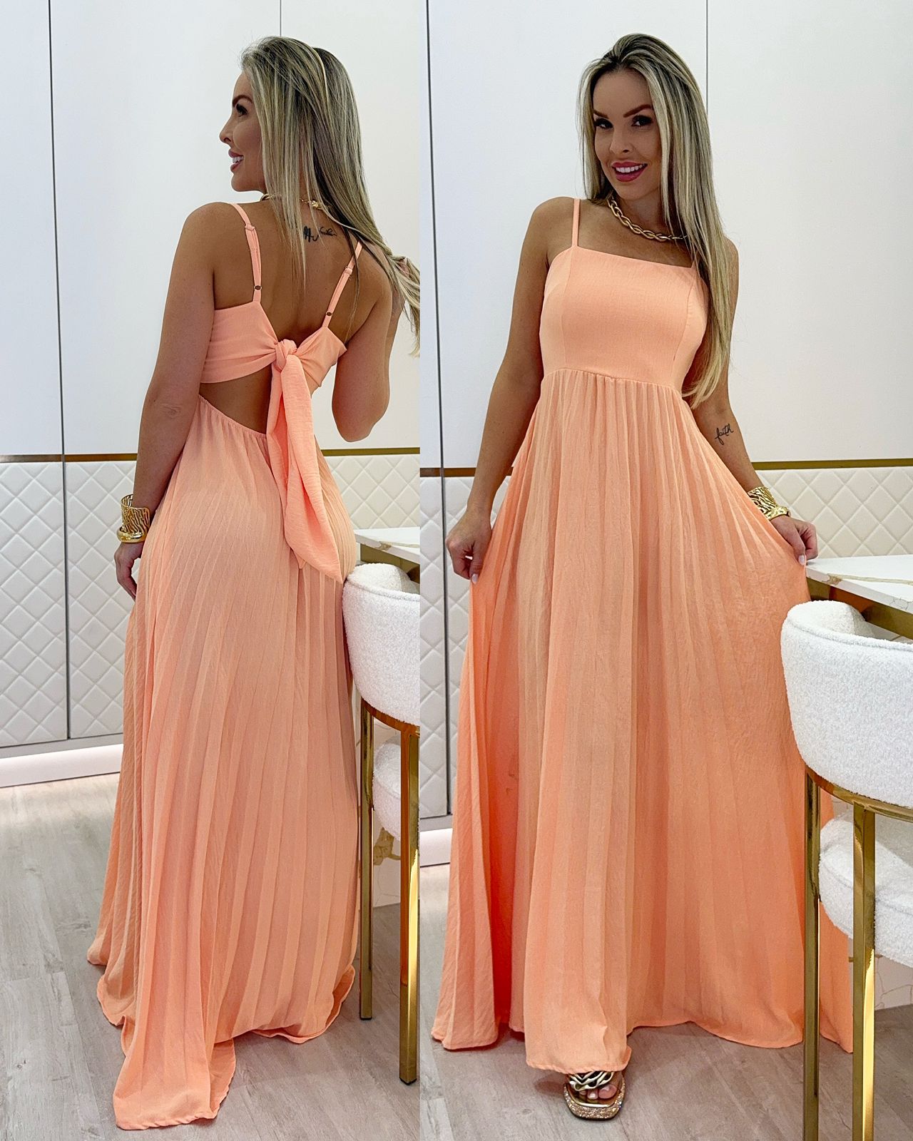 Vestido Serena Laranja 74520