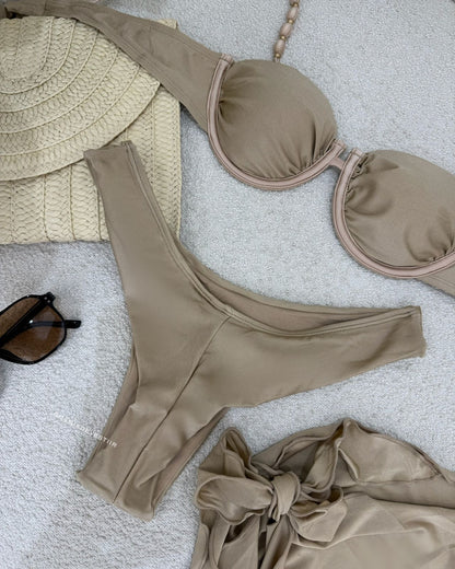 Biquíni 3 Peças Cleonice Bege 116256