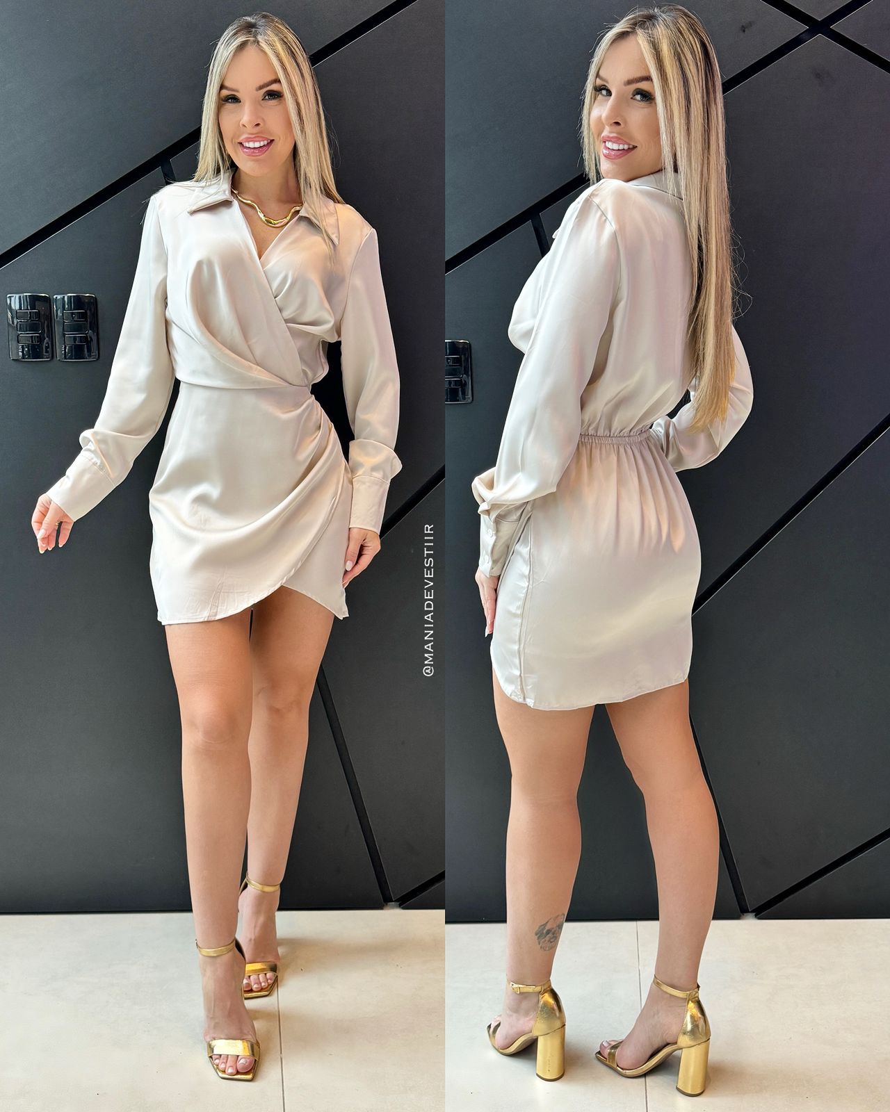 Vestido Tônia Gelo 69873